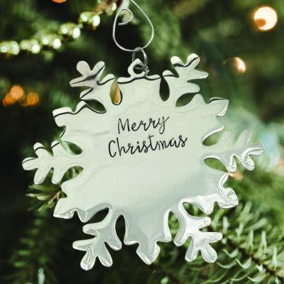 Snowflake Personalized Christmas Ornament