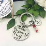 Follow Your Heart Compass Keychain
