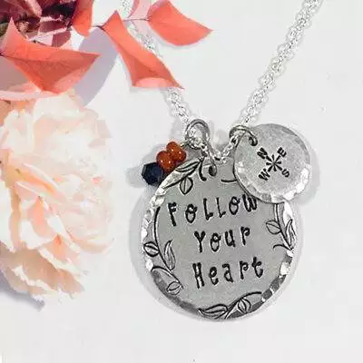 Follow Your Heart Compass Necklace