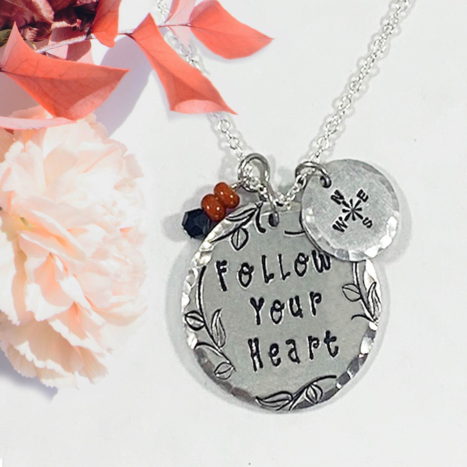 Follow Your Heart Compass Necklace