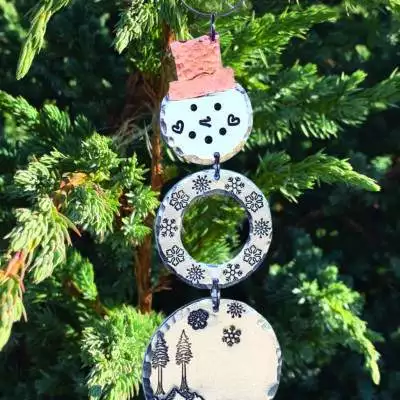 Snowman Personalized Christmas Ornament