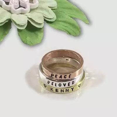 Stacking Name Ring, 3mm