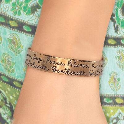 Wide Cuff Personalized Bracelet
