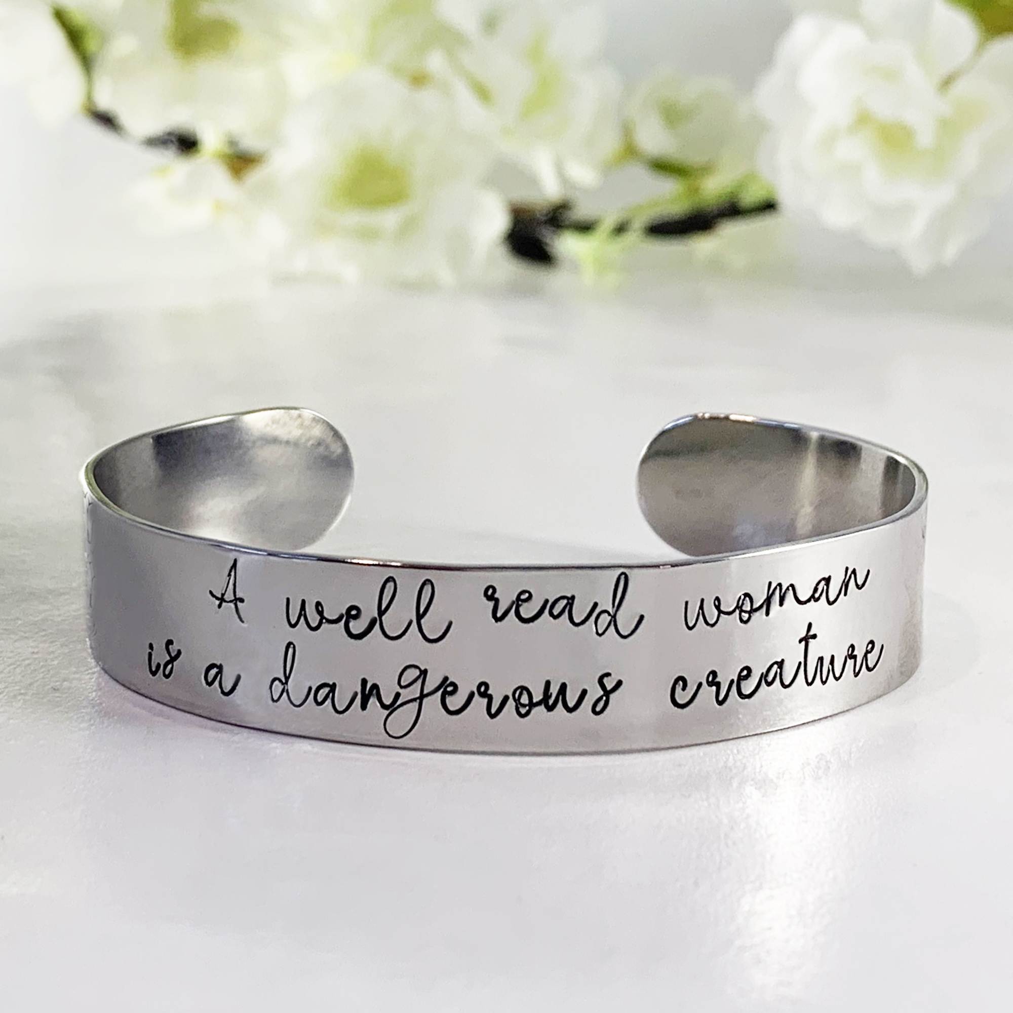 Wide Cuff Personalized Bracelet