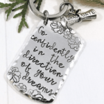 Go Confidently Custom Keychain