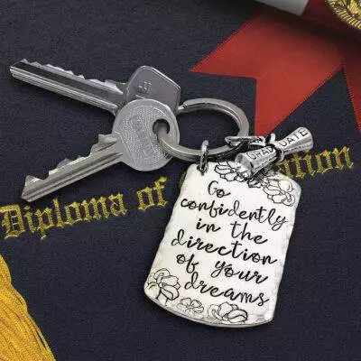Go Confidently Custom Keychain