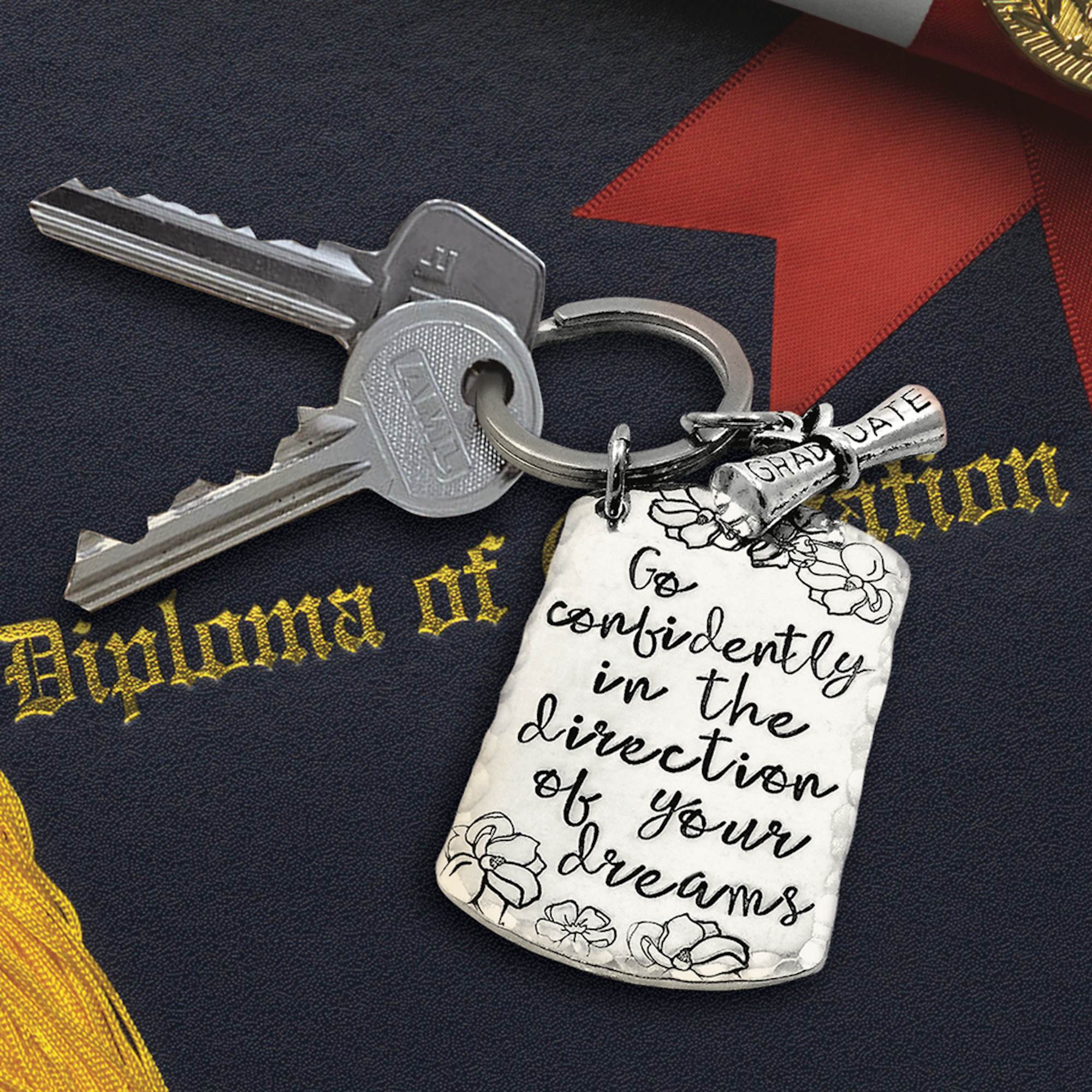 Go Confidently Custom Keychain