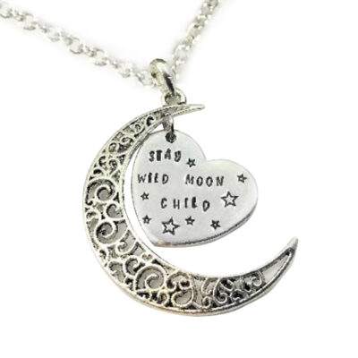 Stay Wild Moon Child Heart Necklace