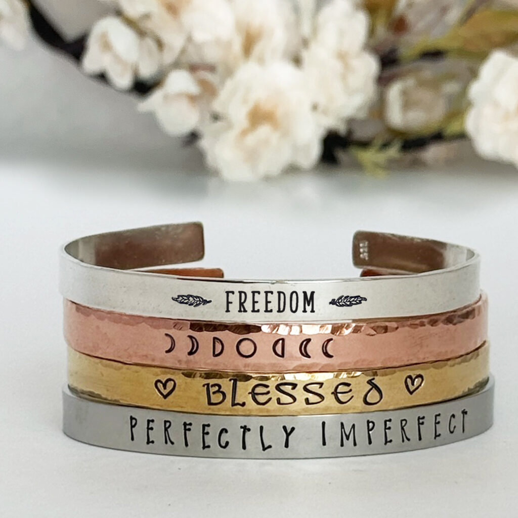 Cuff Bracelet Personalized Words