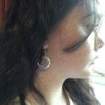 Mandala Crescent Moon Earrings