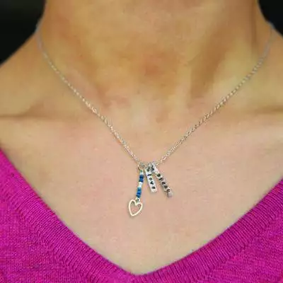 Speak Love Necklace With Beads