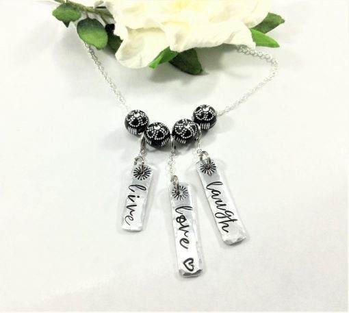 Live Love Laugh Charmed Necklace