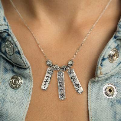 Live Love Laugh Charm Necklace