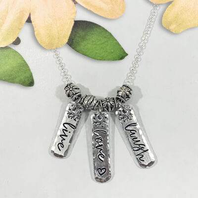 Live Love Laugh Charm Necklace
