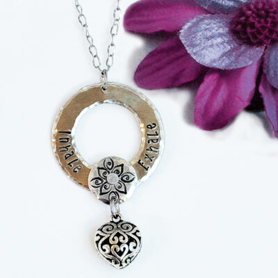 Boho Meditation Heart Necklace