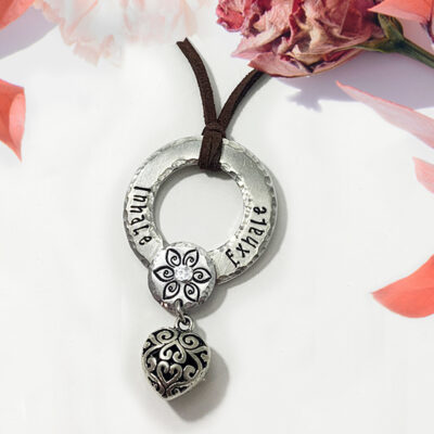 Boho Meditation Heart Necklace