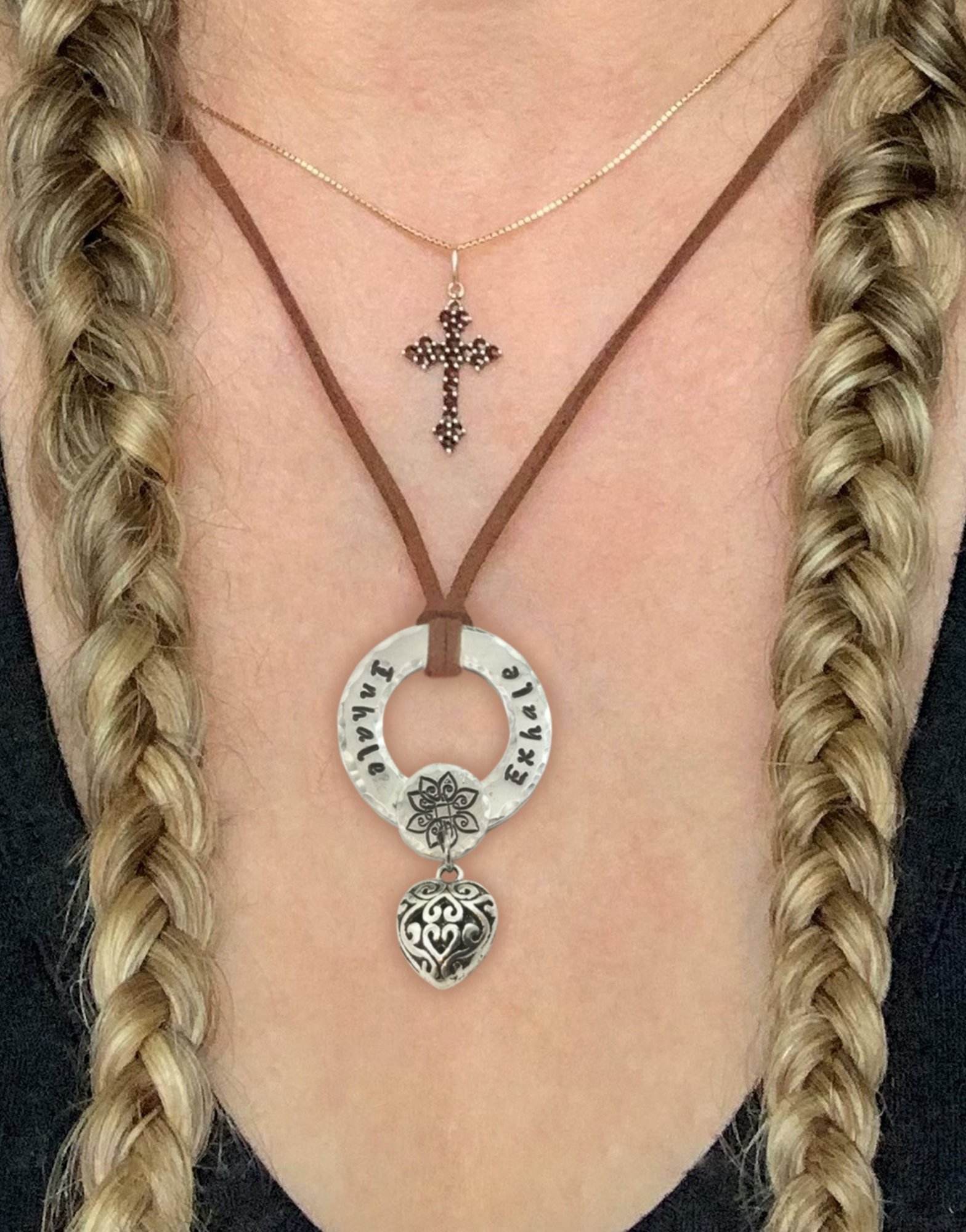 Boho Meditation Heart Necklace
