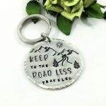 Less Traveled Road Keychain