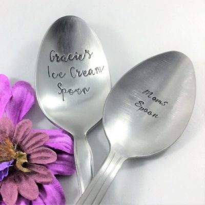 Stamped Spoons Choose Any Saying