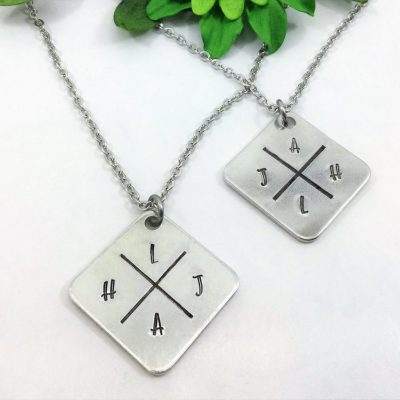 Discover Crossed Paths Couples or Friends Necklace