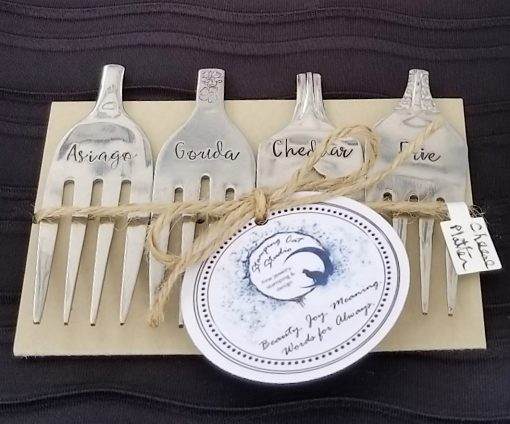 Cheese Marker Hand-Stamped Forks