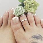 Solid Silver 3mm adjustable Toe Ring
