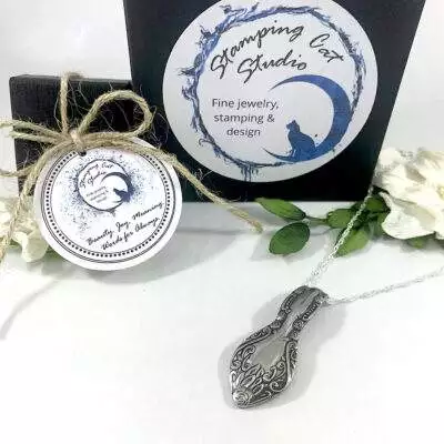 Fancy Vintage Flatware Necklace