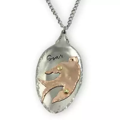 Soar Mixed Metal Spoon Necklace