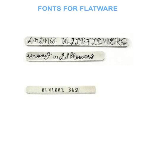 Cheese Marker Hand-Stamped Forks