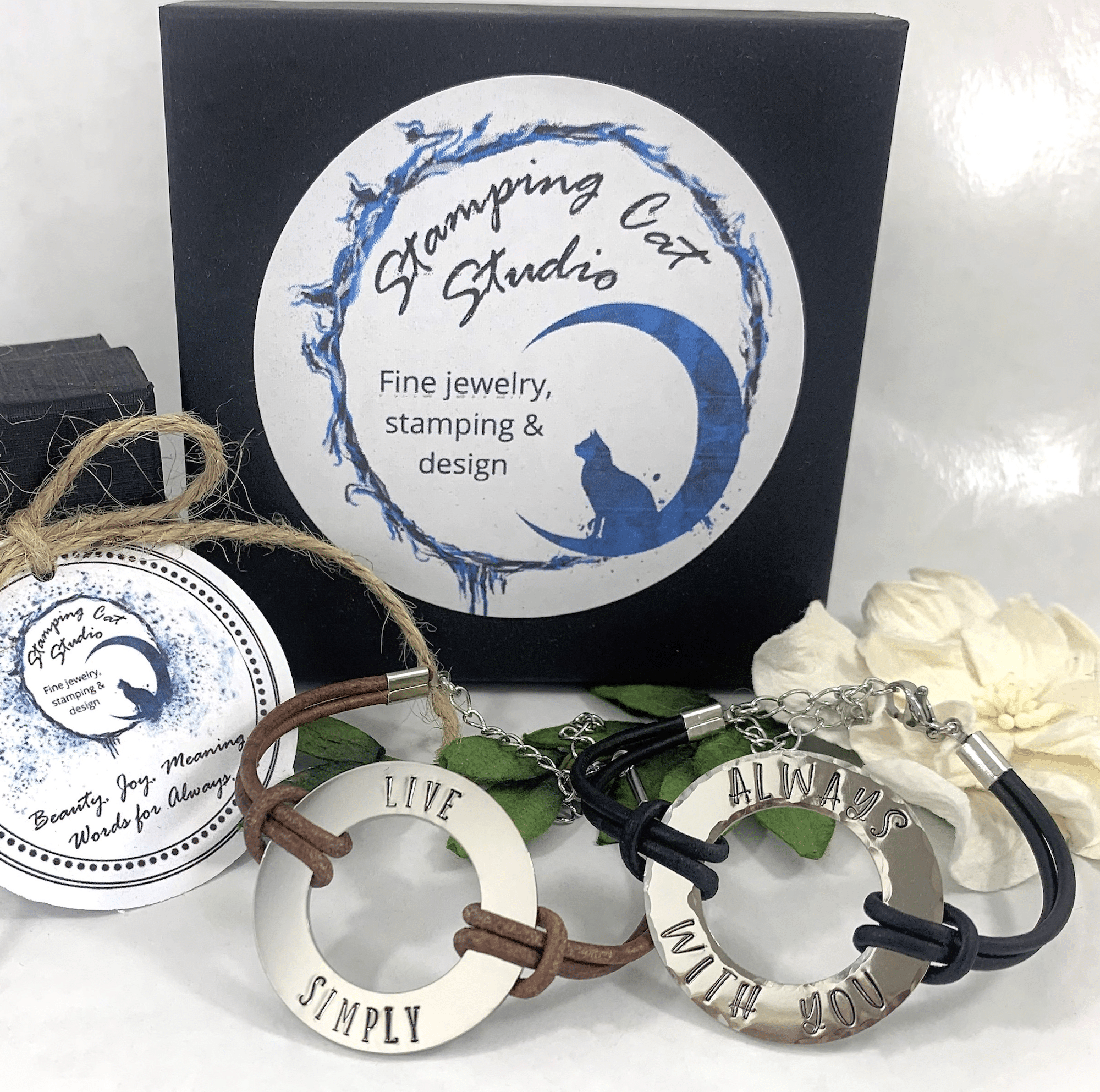 Choose Your Word Washer Bracelet stainless