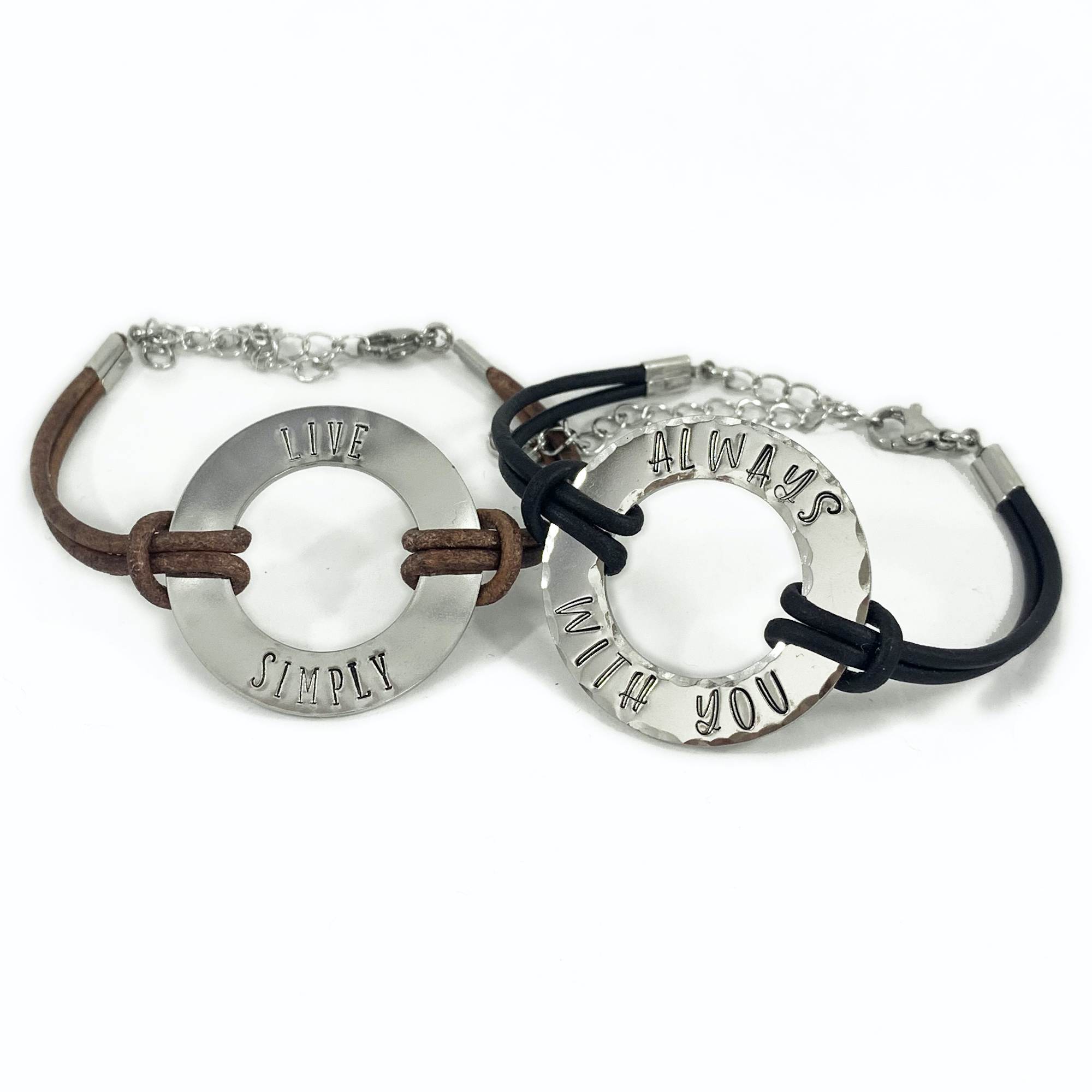 Choose Your Word Washer Bracelet stainless