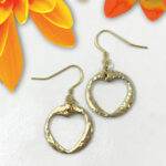 Cutout Heart Dangle Earrings