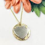 Heartfelt Love Mixed Metal Necklace