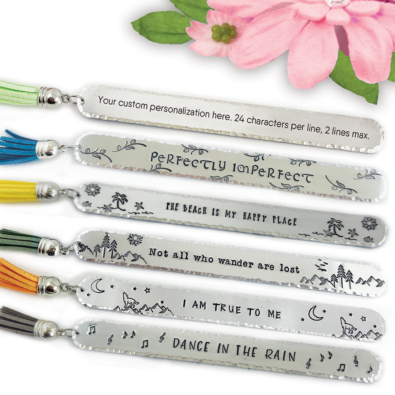 Inspire Personalized Tassel Bookmark