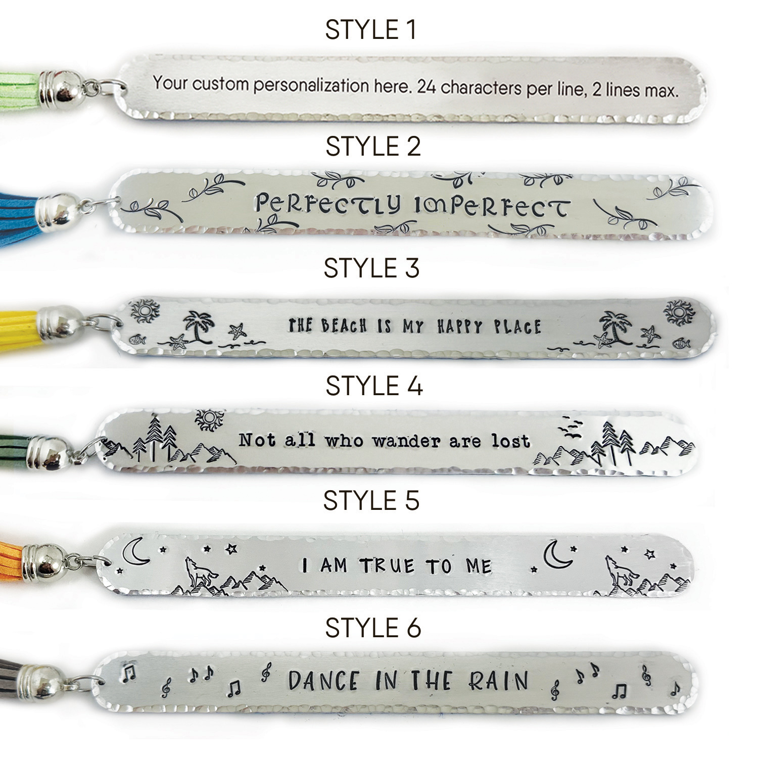 Inspire Personalized Tassel Bookmark