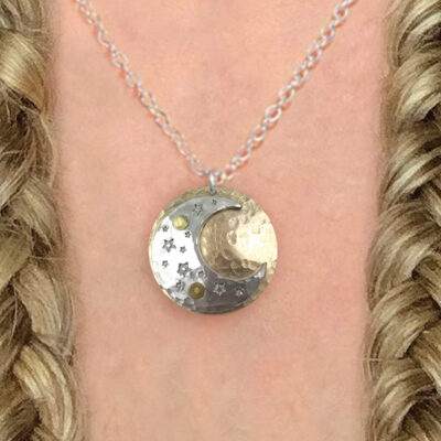 Dreamy Sun, Moon And Stars Necklace