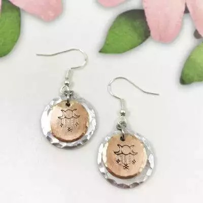 Mystical Moon And Stars Earrings