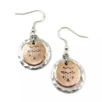 Mystical Moon And Stars Earrings
