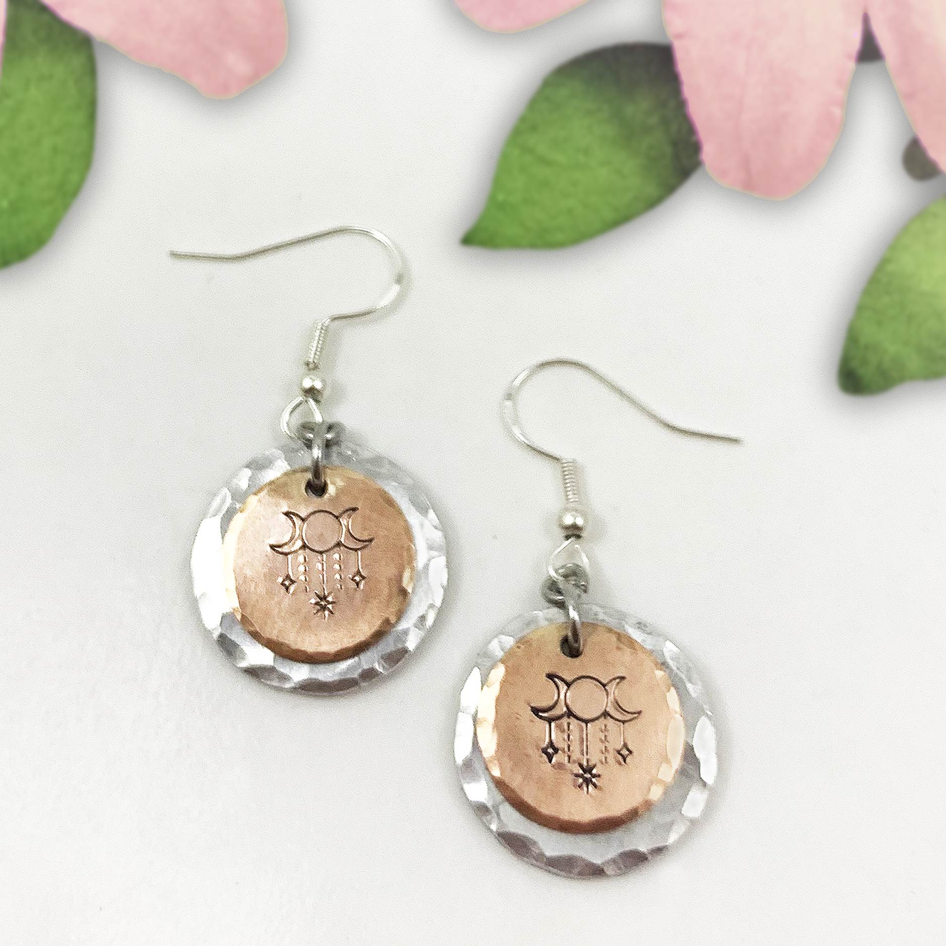 Mystical Moon And Stars Earrings