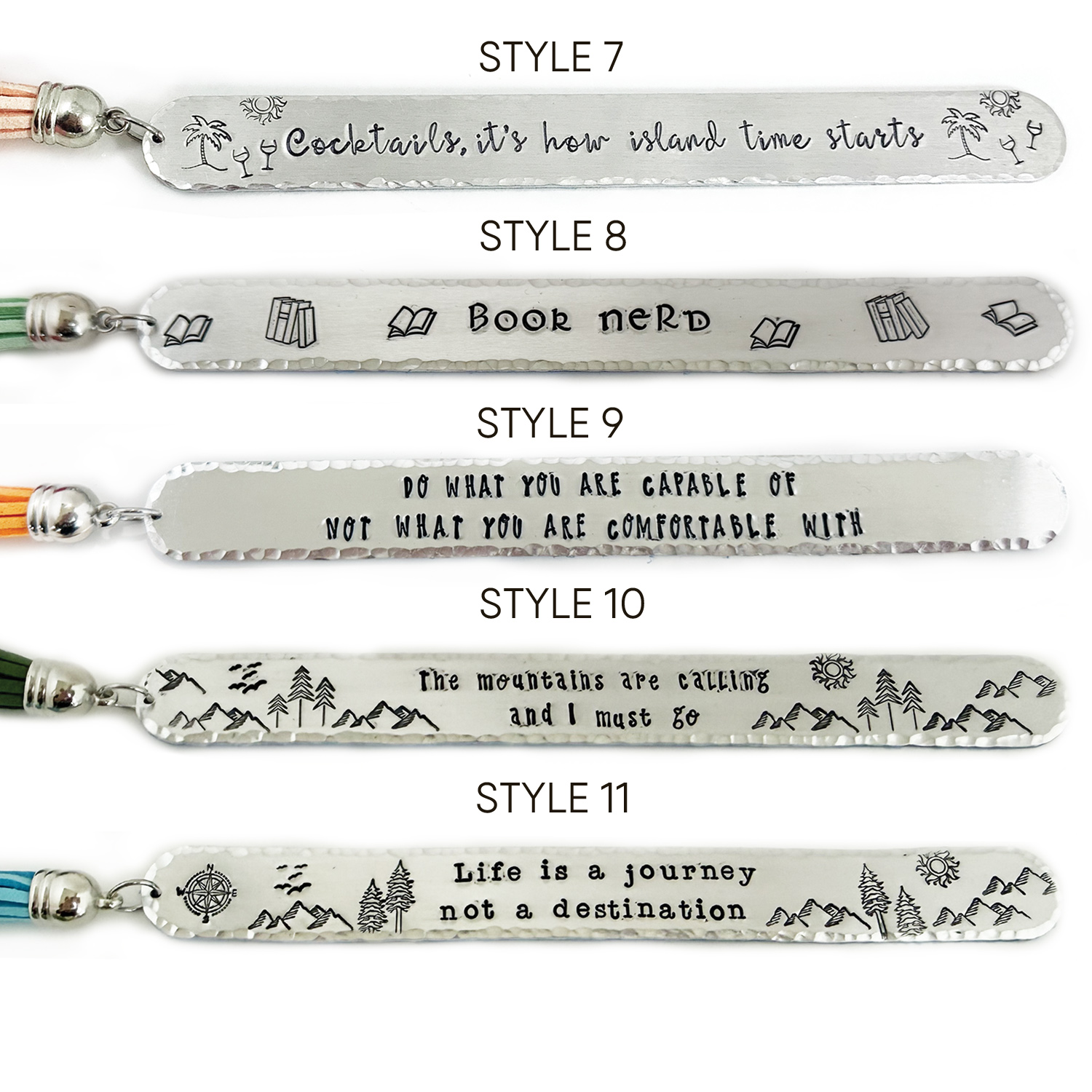 Inspire Personalized Tassel Bookmark