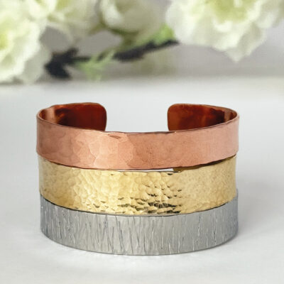 Stunning Textured Cuff Bracelet