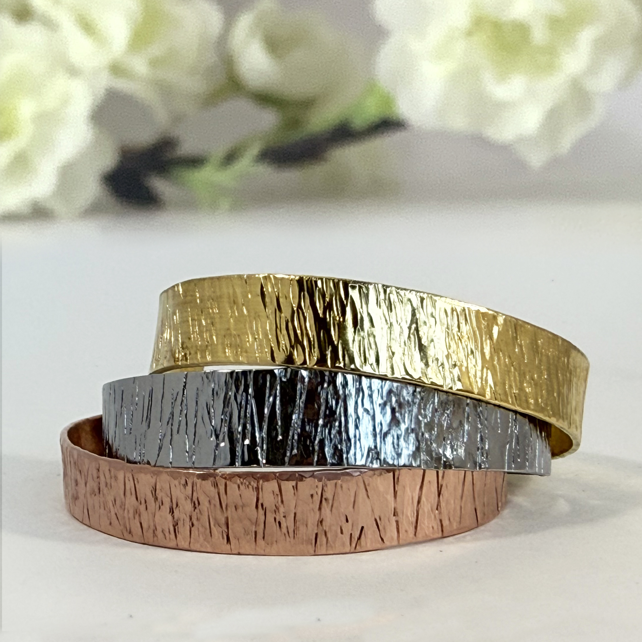Stunning Textured Cuff Bracelet